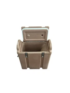CAMBRO Isolierter Getränkespender Heiß Kalt 2,5 Gal Braun GUC Militär Reisen - Bild 1 von 6