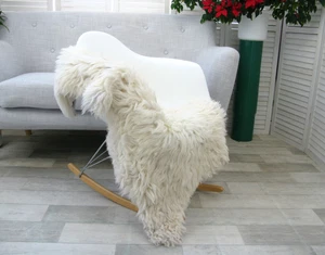 ALFOMBRA ISLANDESA DE PIEL DE OVEJA RIZADA SILLA INDIVIDUAL SOFÁ PIEL PIEL DE CORDERO CAMA PARA MASCOTAS G654 - Imagen 1 de 13