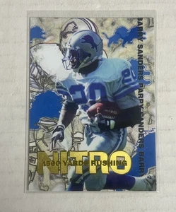 1996 Collector's Edge Barry Sanders Nitro 1500 Yards #5 NM/MT DETROIT LIONS - Picture 1 of 2