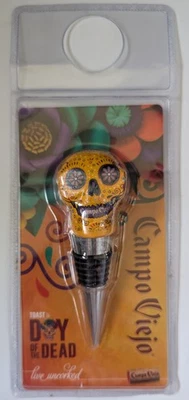 Пробка для винной бутылки Campo Viejo DIA DE LOS MUERTOS Day Of The Dead Skull НОВАЯ B-3 - Изображение 1 из 2