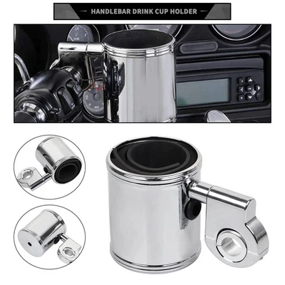Portavasos para Harley 7/8" 1" 1-1/4" manillar Road Street Glide King FLH Foto 1 de 4