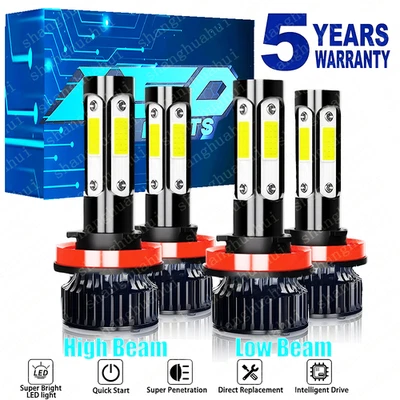 For Cadillac CTS Sedan 4-Door 3.6L 2008-2016 LED Headlights High Low Beam Bulbs - Image 1 of 4