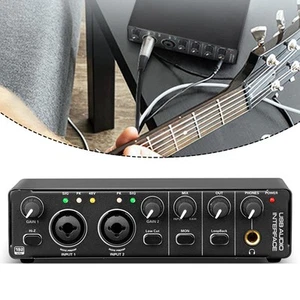Easy to Use Studio Recording Sound Card Audio Interface for Guitar Live - Picture 1 of 12