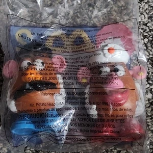1999 McDonald's Happy Meal #2 TOY STORY Joined Mr & Mrs Potato Head Wind Up - Picture 1 of 2