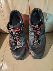 Salomon Shoes Mens 10.5 Sense Ride 4 Black/Red Running Athletic 413781-READ - Picture 1 of 9
