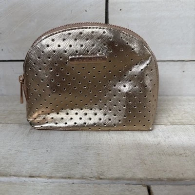 Bolsa de cosméticos Michael Kors oro rosa cúpula cremallera bolsa de maquillaje de viaje envío rápido Foto 1 de 4