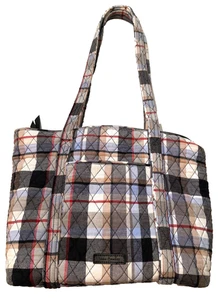 Bolso de Hombro Grande de Viaje Vera Bradley Perfectamente Acolchado Algodón Cremallera - Imagen 1 de 9