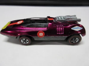 Hot Wheels 1970 PEEPING BOMB Magenta w/stickers Peeping Headlamps Nice Free Shpg - Picture 1 of 12