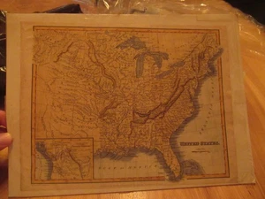 1820 Antique Map United States Fullarton & Co Engraved by Gray & Son Handcolor - Picture 1 of 6
