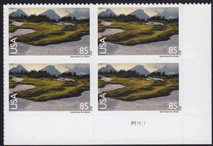 US AIRMAIL #C149 Glacier National Park 85 cents Plate Block of 4 MNHPerfect!!! - Picture 1 of 1