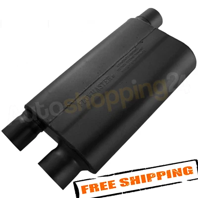 Flowmaster 43083 3.00" Offset In/2.50" Dual Out 80 Series Chambered Muffler - Image 1 of 4