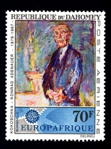 DAHOMEY - PA - 1967 - Primo anniversario della scomparsa di Konrad Adenauer - Picture 1 of 1