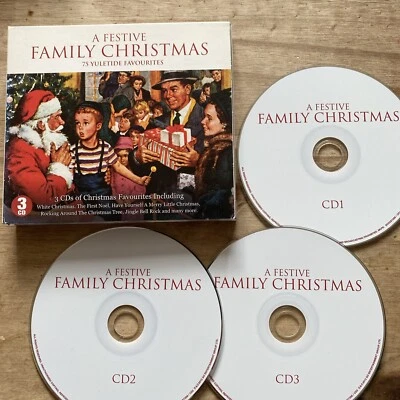 A Festive Family Christmas 75 Yuletide Favourites CD 3 Disc Box Set (2012) VGC - Image 1 of 4
