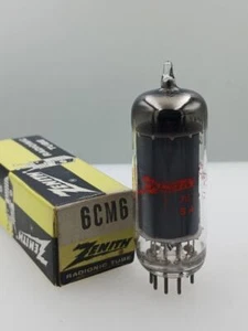 Sylvania Zenith 6CM6 NOS NIB 4350gm Grey Plate Jukebox Tube Serious Tubes T236 - Picture 1 of 4