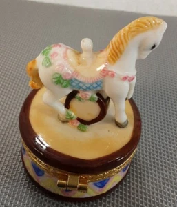 Small Carosel Horse Trinket Box - Picture 1 of 6