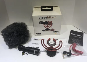Rode VideoMicro Compact On-Camera Microphone with Rycote Lyre Shock Mount - Picture 1 of 22