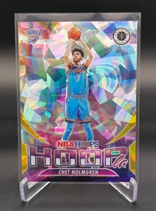 Chet Holmgren Hoopla Gold Ice Prizm 05/10 2023-24 Panini NBA Hoops Premium #14 - Foto 1 di 3