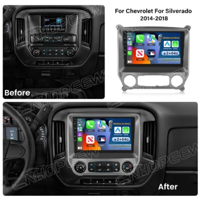 Android 15 Carplay Car Stereo Radio For 2014-2018 Chevrolet Silverado GMC Sierra - Image 1 of 4