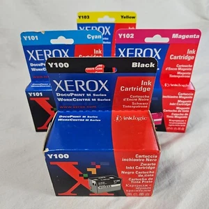 Xerox Posten Y101 Cyan, Y102 Magenta, Y103 gelb, Y100 schwarz Patrone neu versiegelt - Bild 1 von 2