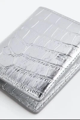 🧑🏻‍🎄 Cartera Cuero Cocodrilo Caimán Vintage Metálico Antiguo 🎁 Foto 1 de 4