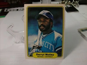 Fleer Baseball 1982 #417 - Darryl Motley RC - Kansas City Royals 82-1188 - Imagen 1 de 2