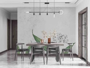 Carta da parati 3D foglia verde semplice autoadesiva rimovibile quadro da parete - Foto 1 di 11