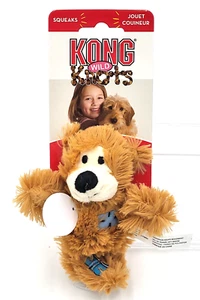 Kong Wild Knots Bear XS Light Brown Squeaky Plush Dog Toy - Picture 1 of 5
