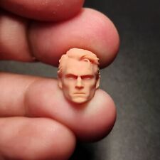 1:18 Superman Henry Cavill Head Sculpt Carved For 3.75" Male Action Figure Body