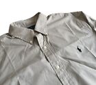 Ralph Lauren Shirt Mens Large Button Up Long Sleeve Stone Beige