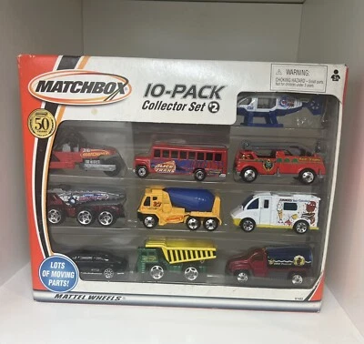 10 Pack 2002 Matchbox Collector Set #2 Heroic Vehicles, 50 year Anniversary - Image 1 of 4