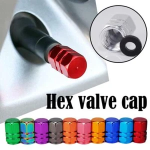 4pcs Muti-Colors DIY Tyre Valve Dust Caps Car Bike Durable.Hot Alloy L5W2 - Picture 1 of 27