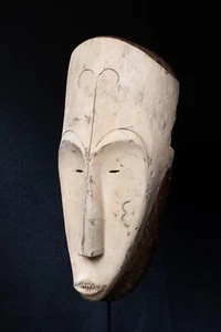 Fang, Ngil, Judicial Mask, Central Gabon, African Tribal Art, Sculpture - Foto 1 di 6