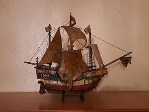Modellschiff Holz antik Santa Maria 1492 - Bild 1 von 9