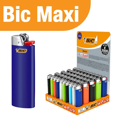 Bic Feuerzeuge Original BIC MAXI mit Kindersicherung verschiedene Farben
