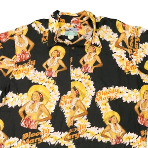 Vintage Reyn Spooner Hawaiian Shirt XL Bloody Marys Bora Bora Rayon Camp Aloha - Picture 1 of 10