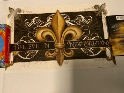 NEW ORLEANS SAINTS Believe in New Orleans  Michael Hunt Lithographs - Image 1 of 2
