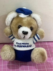Orso peluche Norwegian Cruise Line First Mate m/s Starward 5" vintage nave ritirata - Foto 1 di 3