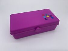 Vintage 80s/90s Mini Caboodles Makeup Case Organizer Purple Small 8x4