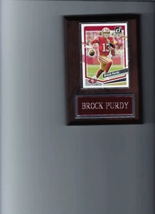 BROCK PURDY PLAQUE SAN FRANCISCO FORTY NINERS 49ers FOOTBALL NFL C - Picture 1 of 1