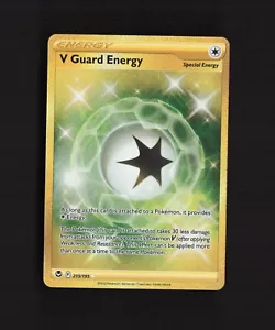 V Guard Energie 215/195 Silberner Sturm Gold Secret Rare Holo Pokemon Karte - Bild 1 von 5