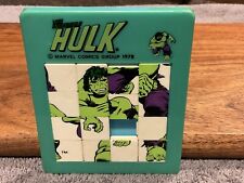 Vintage 1978 Marvel Comics The Incredible Hulk Toy Plastic Sliding Puzzle RARE