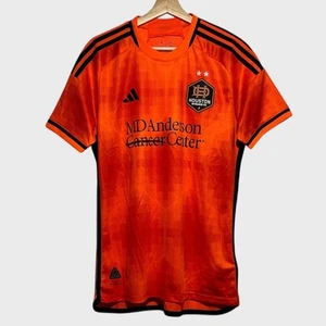 Adidas Pro Cut Houston Dynamo 2023/24 Authentic Orange MLS Home Jersey Medium M - Picture 1 of 5