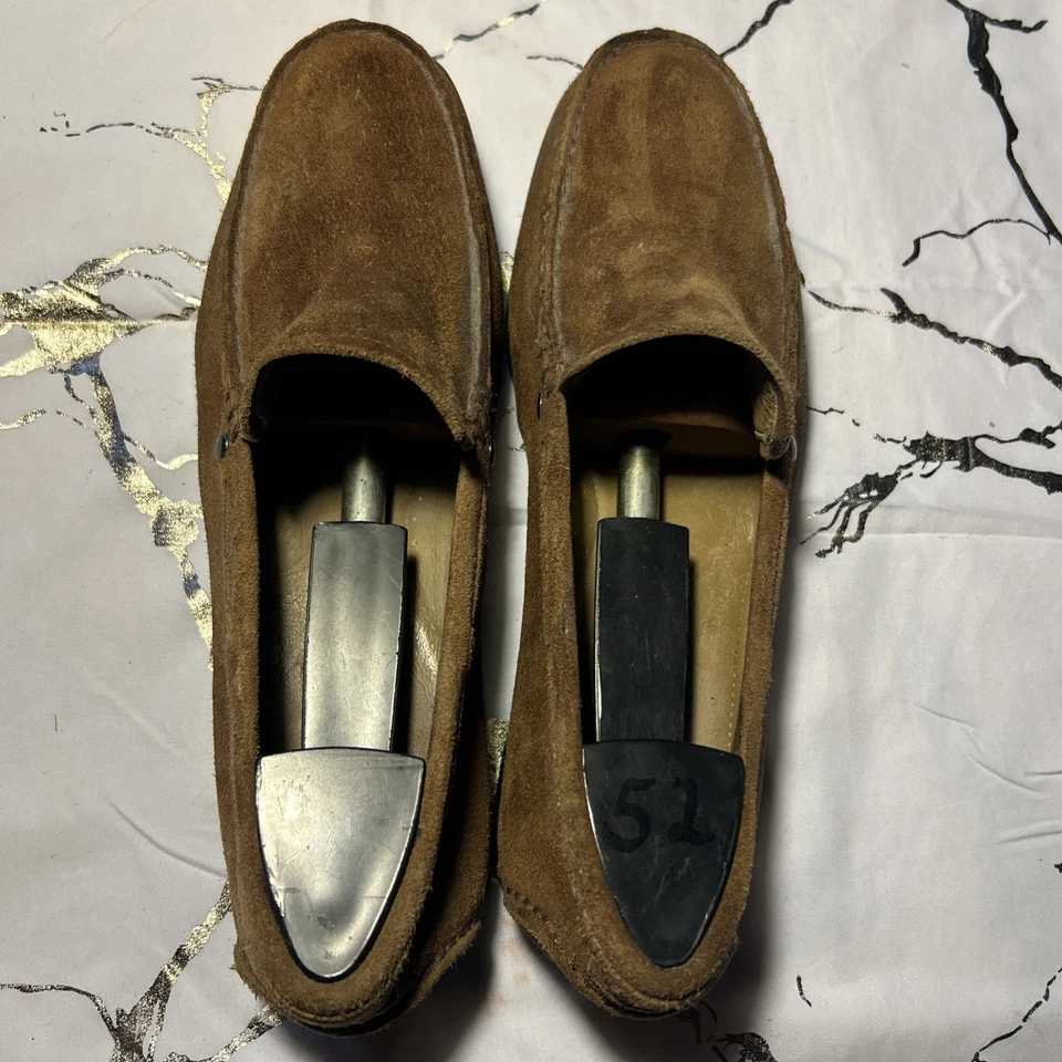 Мокасины мужские Hush Puppies размер 8,5 замшевые черные этикетка б/у состояние товара - Изображение 1 из 4