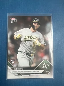 NICK KURTZ 2025 topps now CARD 464 '1st ROOKIE w/ 4 HOMER GAME' - Picture 1 of 1
