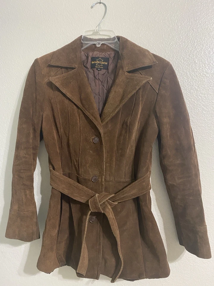 Women’s Vintage Suede Leather Jacket - Image 1 of 4