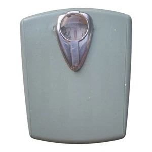 Vintage Borg MCM Bubble Glass Bathroom Scale - Works - Picture 1 of 11