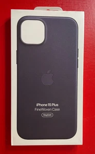 Origina Apple Feingewebe Case MagSafe iPhone 15 Plus Schwarz MT423ZM/A Brandneu - Bild 1 von 7