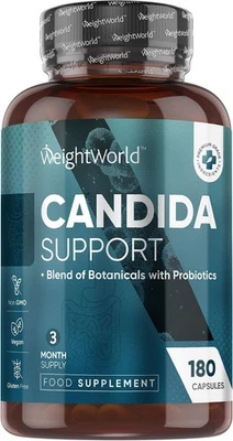 Candida Support - 180 Capsules - 3 Months Supply - with a Blend of 9 Botanicals - Image 1 of 4