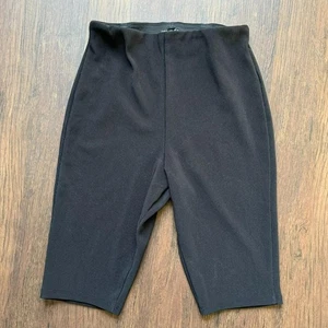 Zara pantaloncino bici maglia a costine donna nero medio vita alta elasticizzato - Foto 1 di 3