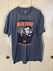 Funko Pop Tees WWE grau T-Shirt Erwachsene XL Ultimate Warrior Vs Andre The Giant - Bild 1 von 4
